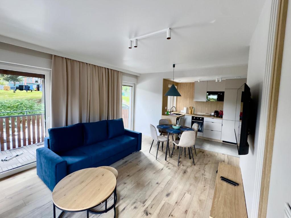Apartament typu Deluxe z 1 sypialnią — wnętrze apartamentu w Karpaczu
