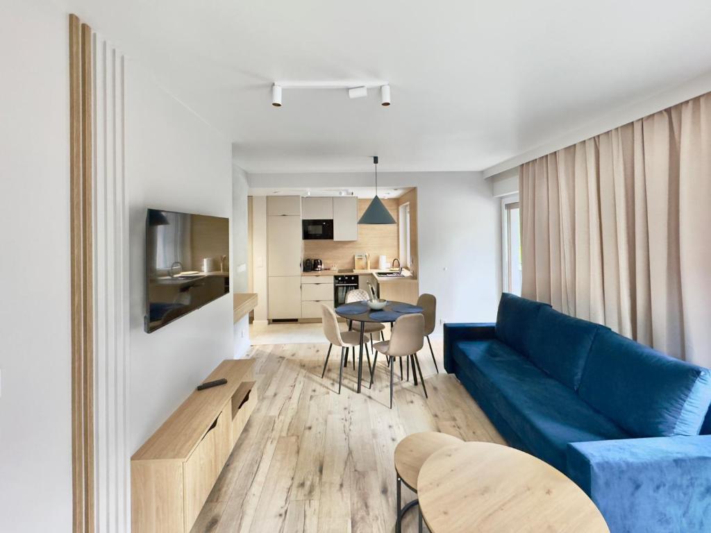 Apartament typu Deluxe z 1 sypialnią — wnętrze apartamentu w Karpaczu