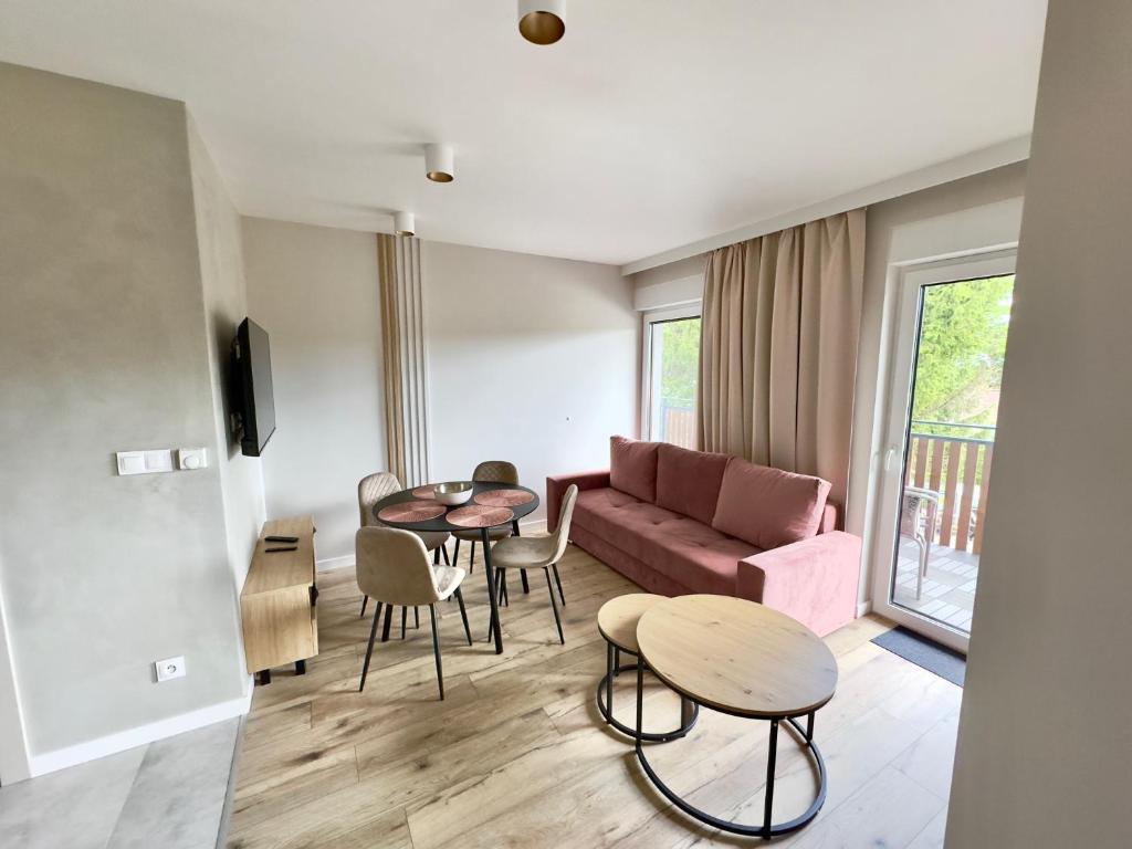 Apartament typu Deluxe z 1 sypialnią — wnętrze apartamentu w Karpaczu