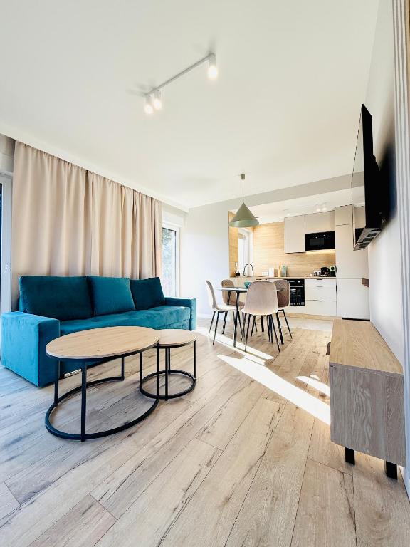 Apartament typu Deluxe z 1 sypialnią — wnętrze apartamentu w Karpaczu